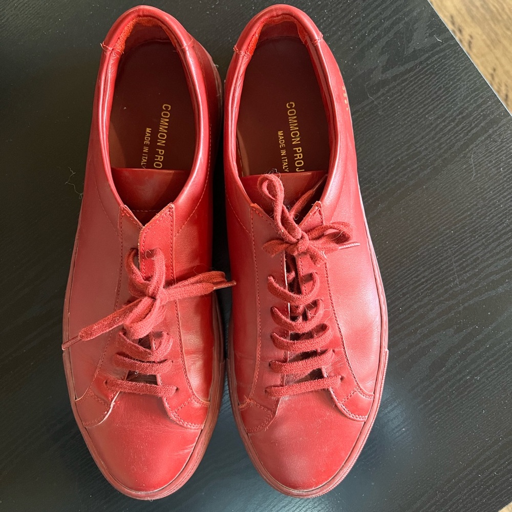 Common Projects Red Sneakers